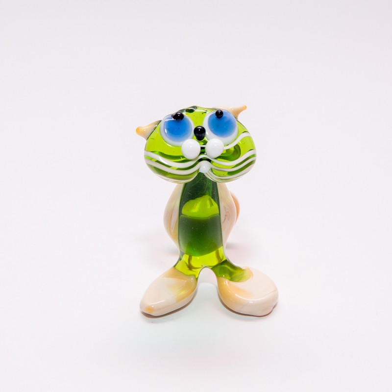 Стеклянная фигурка Кот midi-103 5-6 см Стеклянная фигурка Кот midi-103 5-6 см